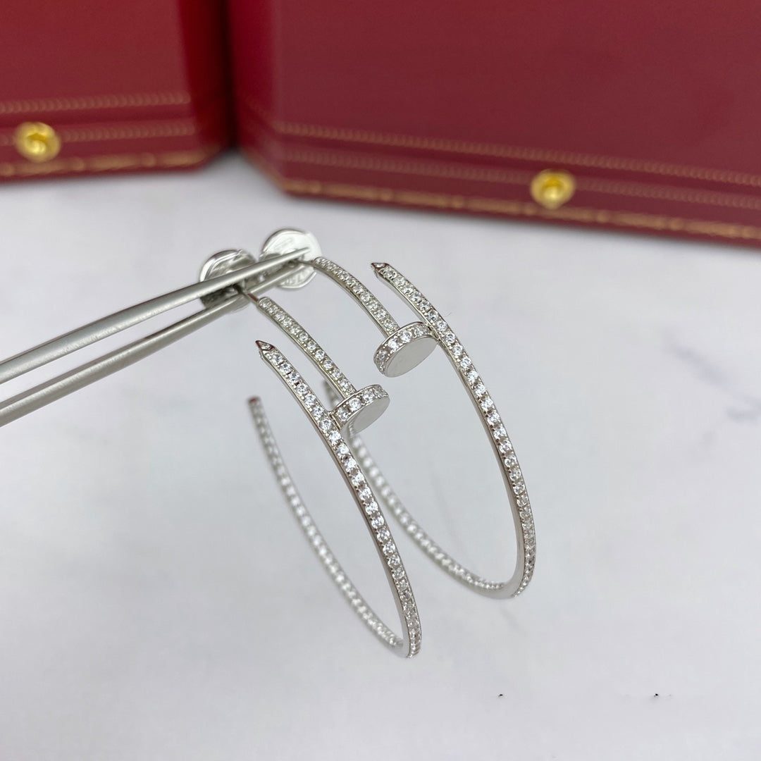 [⭐Seralia]JUSTE EARRINGS FULL DIAMONDS 1.8MM