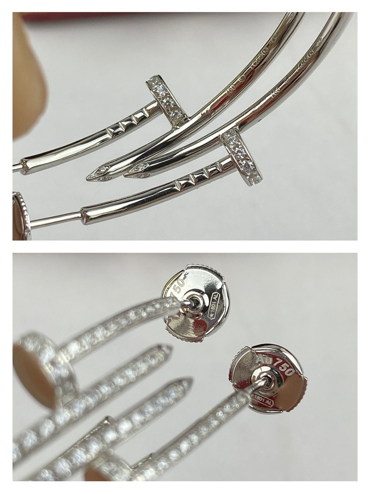 [⭐Seralia]JUSTE EARRINGS FULL DIAMONDS 1.8MM