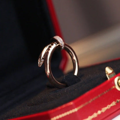 [⭐Seralia]JUSTE RING 2.65MM PINK GOLD DIAMOND