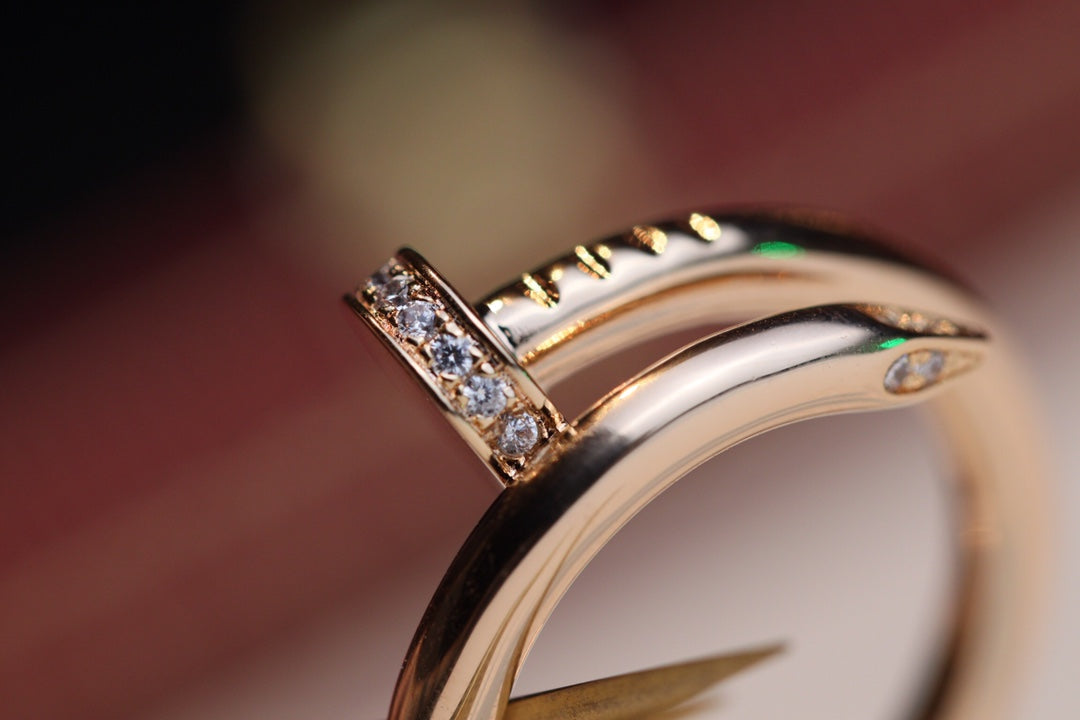 [⭐Seralia]JUSTE RING 2.65MM PINK GOLD DIAMOND