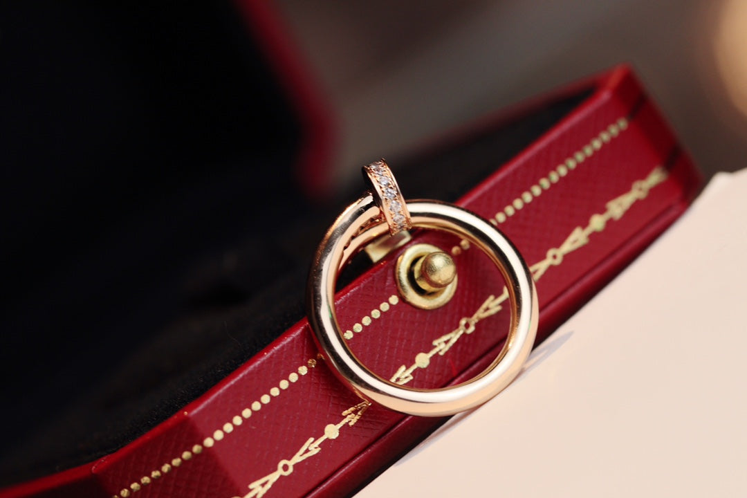 [⭐Seralia]JUSTE RING 2.65MM PINK GOLD DIAMOND