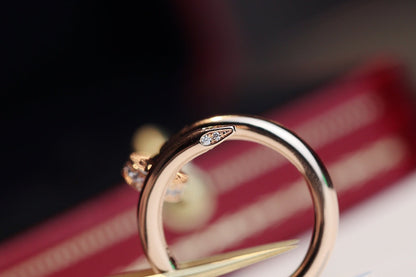 [⭐Seralia]JUSTE RING 2.65MM PINK GOLD DIAMOND