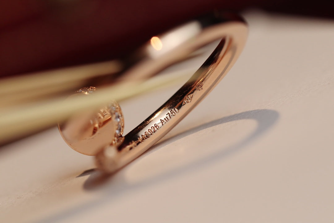 [⭐Seralia]JUSTE RING 2.65MM PINK GOLD DIAMOND