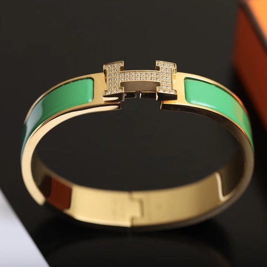 [⭐Seralia]H BRACELET GOLD DIAMOND