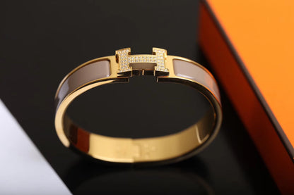 [⭐Seralia]H BRACELET GOLD DIAMOND