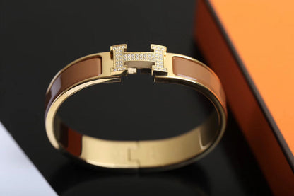 [⭐Seralia]H BRACELET GOLD DIAMOND