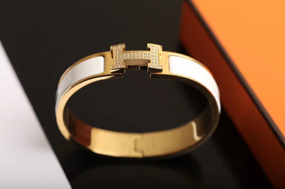 [⭐Seralia]H BRACELET GOLD DIAMOND