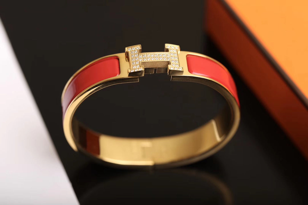 [⭐Seralia]H BRACELET GOLD DIAMOND