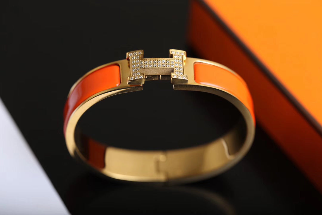 [⭐Seralia]H BRACELET GOLD DIAMOND