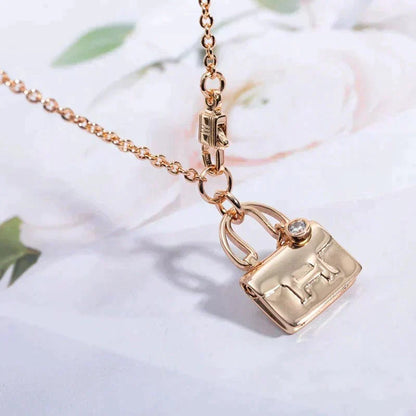 [⭐Seralia]AMULETTE PEDANT ROSE GOLD NECKLACE