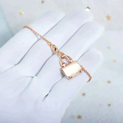 [⭐Seralia]AMULETTE PEDANT ROSE GOLD NECKLACE