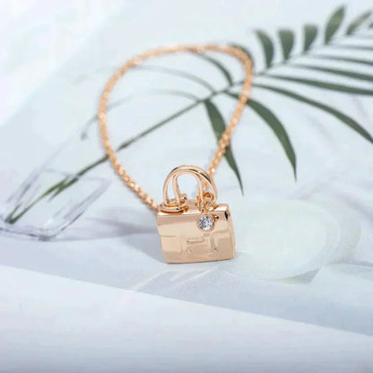[⭐Seralia]AMULETTE PEDANT ROSE GOLD NECKLACE