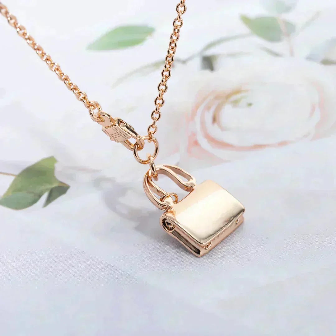 [⭐Seralia]AMULETTE PEDANT ROSE GOLD NECKLACE