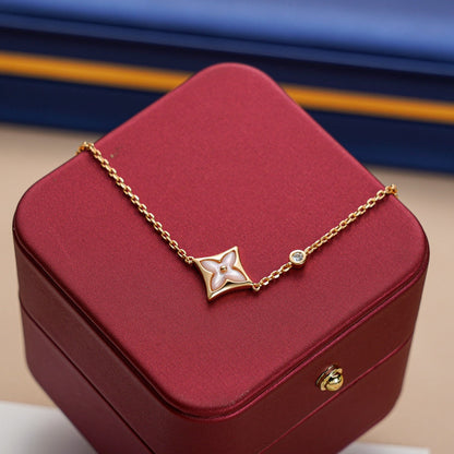 [⭐Seralia]STAR 1 DIAMOND PINK GOLD BRACELET