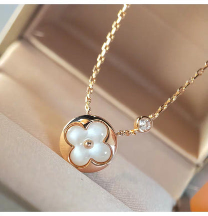 [⭐Seralia]SUN MOP GOLD 1 DIAMOND NECKLACE
