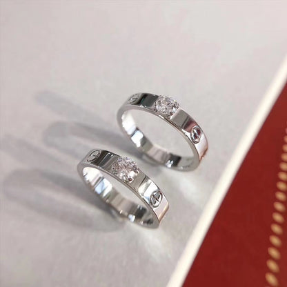 [⭐Seralia]LOVE RING 3.6MM 1 BIG DIAMOND