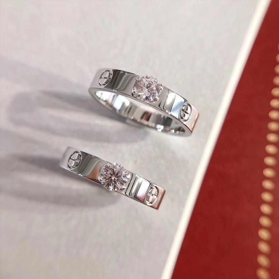[⭐Seralia]LOVE RING 3.6MM 1 BIG DIAMOND