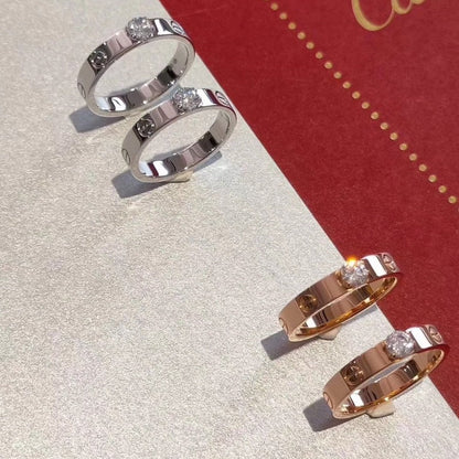 [⭐Seralia]LOVE RING 3.6MM 1 BIG DIAMOND