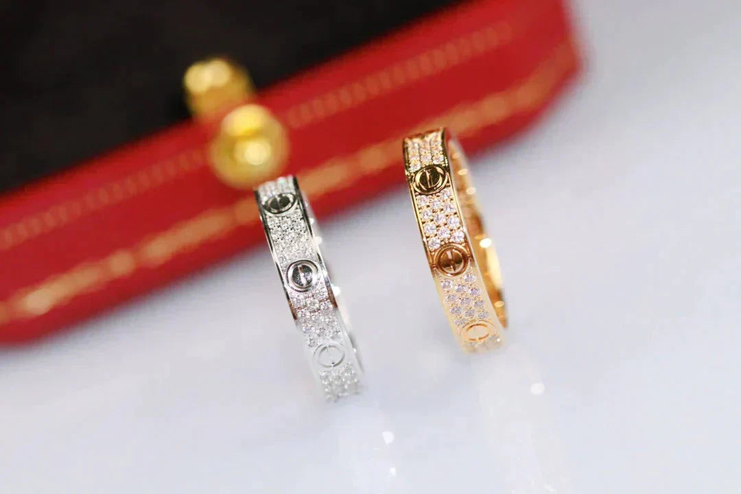 [⭐Seralia]LOVE RING 3.6MM DIAMOND PAVED