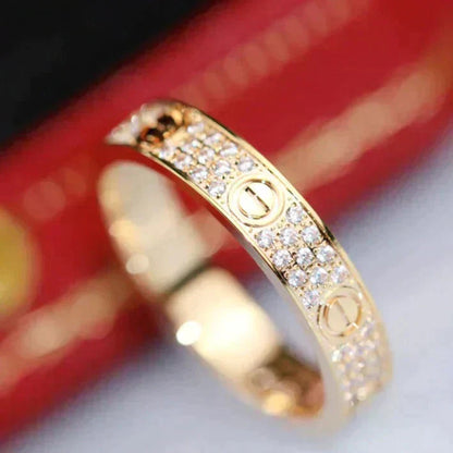 [⭐Seralia]LOVE RING 3.6MM DIAMOND PAVED