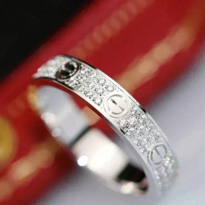 [⭐Seralia]LOVE RING 3.6MM DIAMOND PAVED