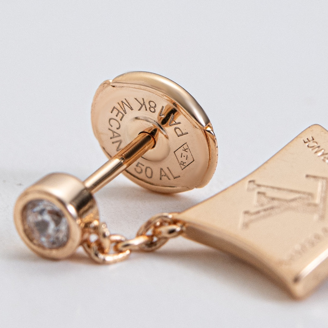 [⭐Seralia]STAR DIAMONDS EARRINGS GOLD