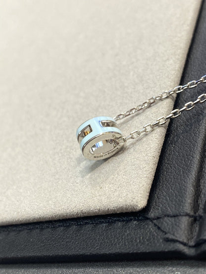 [⭐Seralia]POP H LIGHT BLUE NECKLACE