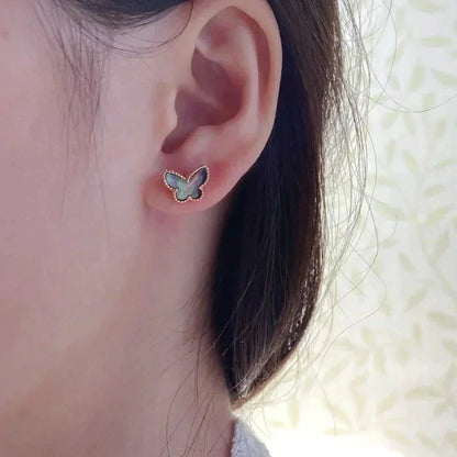 [⭐Seralia]BUTTERFLY DARK MOP  EARRINGS