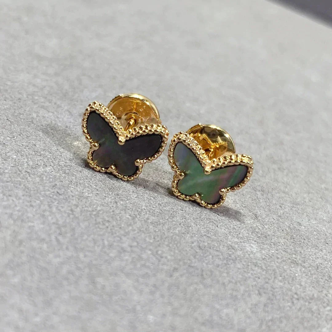 [⭐Seralia]BUTTERFLY DARK MOP  EARRINGS