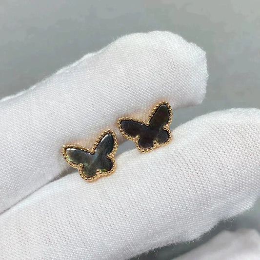 [⭐Seralia]BUTTERFLY DARK MOP  EARRINGS