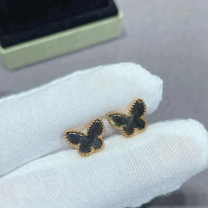 [⭐Seralia]BUTTERFLY DARK MOP  EARRINGS