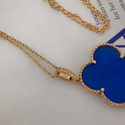 [⭐Seralia]CLOVER 25MM NECKLACE TURQUOISE ROSE GOLD