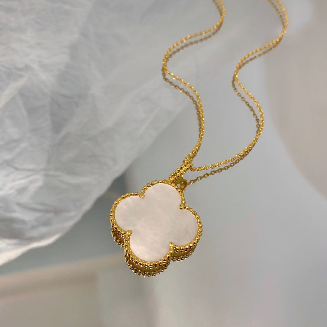 [⭐Seralia]CLOVER 25MM MOP LARGE PENDANT NECKLACE