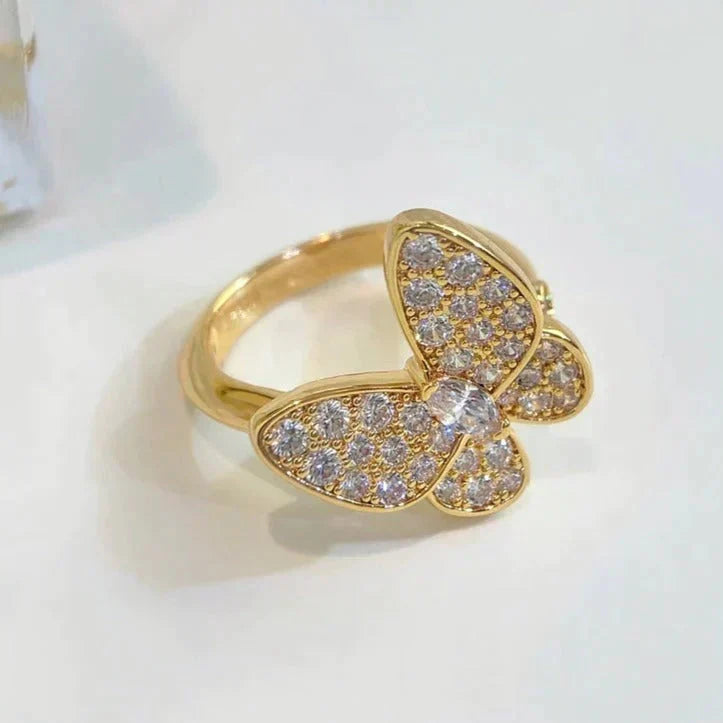 [⭐Seralia]BUTTERFLY DIAMOND RING