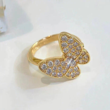 [⭐Seralia]BUTTERFLY DIAMOND RING