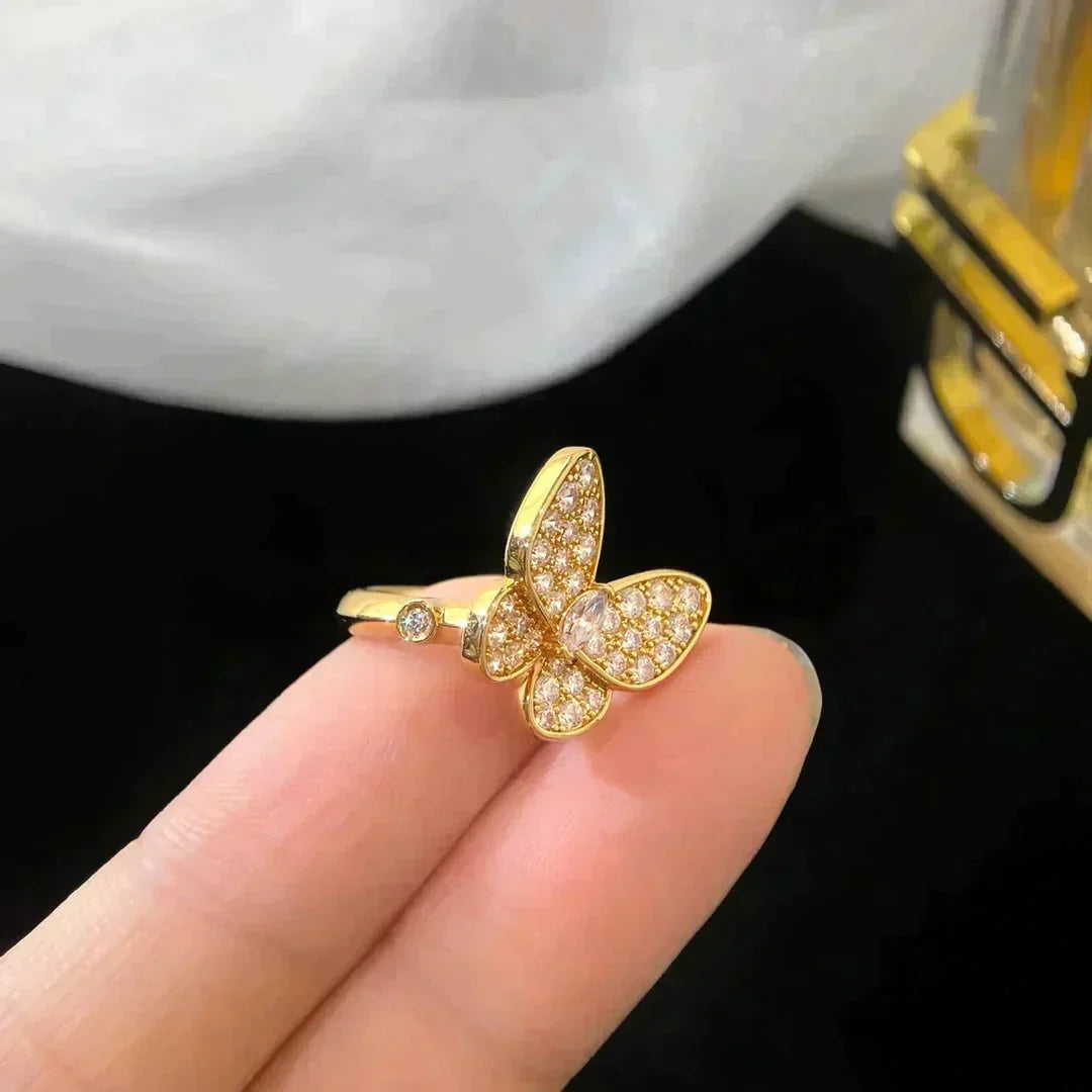 [⭐Seralia]BUTTERFLY DIAMOND RING