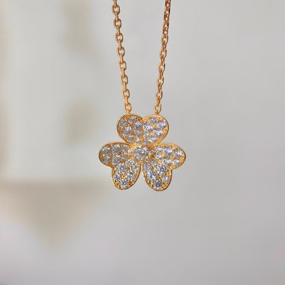 [⭐Seralia]FLOWER DIAMOND NECKLACE