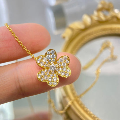[⭐Seralia]FLOWER DIAMOND NECKLACE