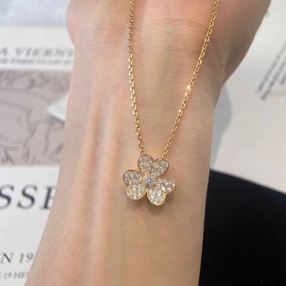 [⭐Seralia]FLOWER DIAMOND NECKLACE