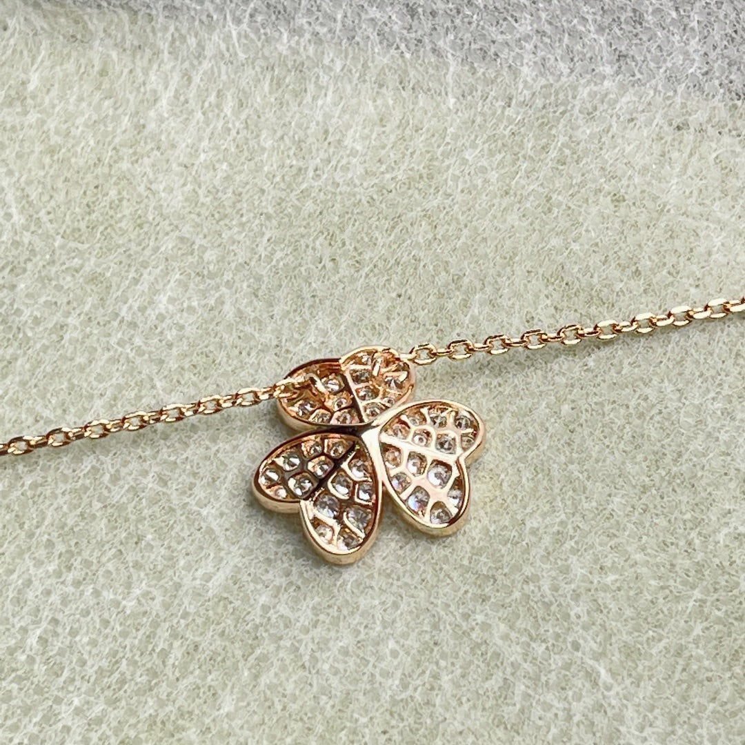 [⭐Seralia]FLOWER DIAMOND NECKLACE