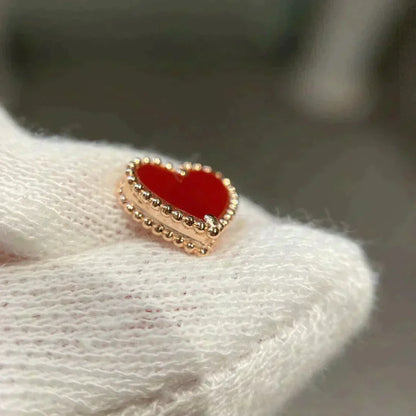 [⭐Seralia]HEART CARNELIAN STUD EARRINGS