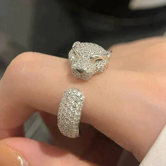 [⭐Seralia]PANTHERE 5.5MM ALL DIAMOND RING