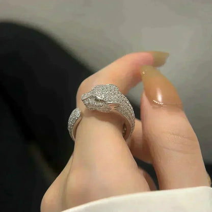 [⭐Seralia]PANTHERE 5.5MM ALL DIAMOND RING