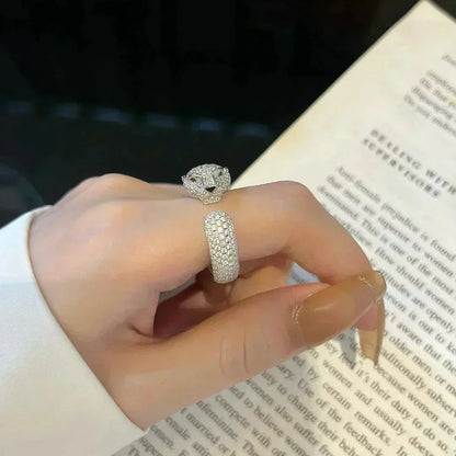 [⭐Seralia]PANTHERE 5.5MM ALL DIAMOND RING