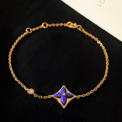 [⭐Seralia]COLOR STAR PINK GOLD DIAMOND BRACELET