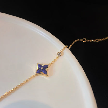 [⭐Seralia]COLOR STAR PINK GOLD DIAMOND BRACELET