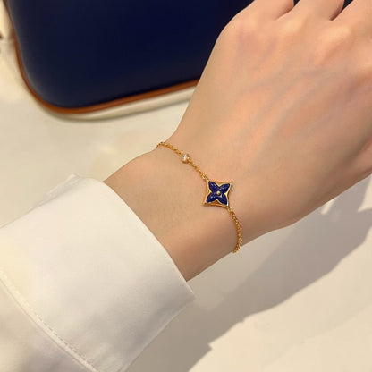 [⭐Seralia]COLOR STAR PINK GOLD DIAMOND BRACELET