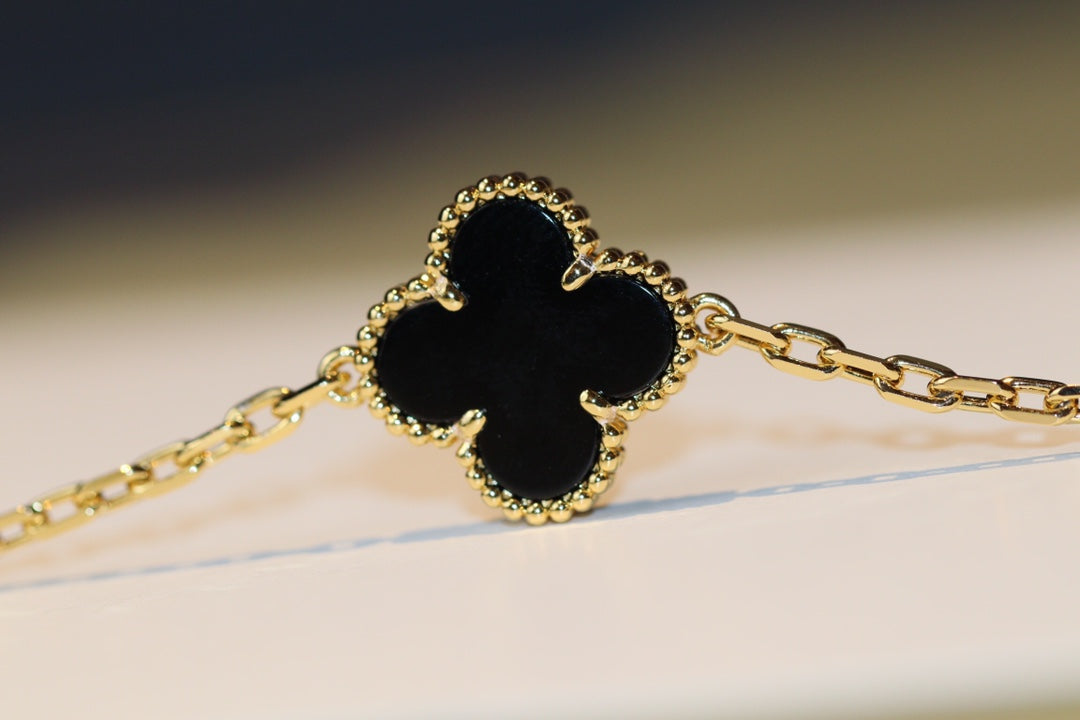 [⭐Seralia]CLOVER 20 MOTIFS ONYX ROSE GOLD