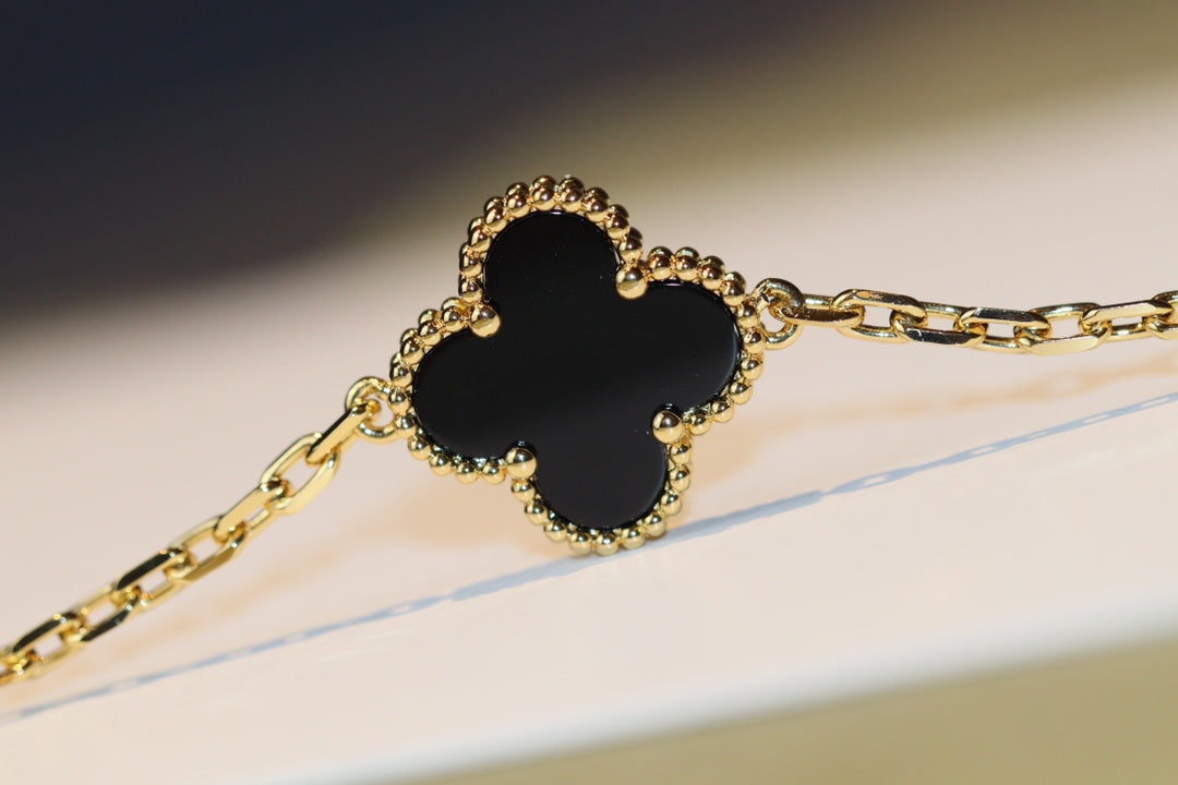 [⭐Seralia]CLOVER 20 MOTIFS ONYX ROSE GOLD