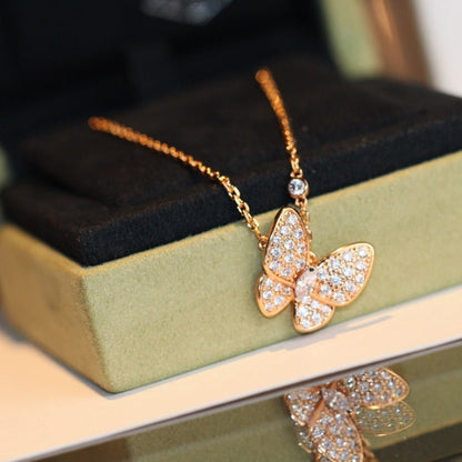[⭐Seralia]BUTTERFLY DIAMOND NECKLACE